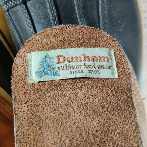 Vintage Dunham Waterproof Duck Boots Brown Leather Sherpa 